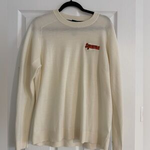 Men’s Nike Cream Sweater with Syracuse Script - L
